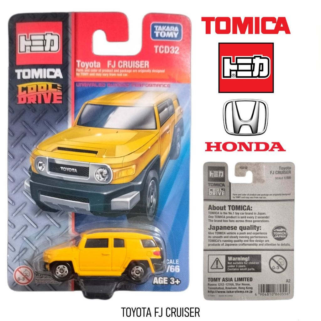 TCD32 โมเดลรถ TOYOTA FJ CRUISER ลิขสิทธิ์แท้ จาก TAKARA TOMY TOMICA ชุด COOL DRIVE สเกล1/64 860556 #
