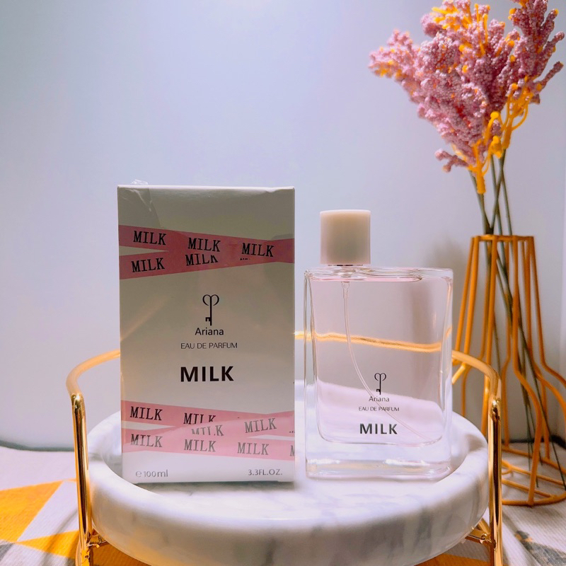 น้ำหอมMilk Ariana (เบอเฮอบอสซั่ม)100ml. 🚗ส่งของทุกวัน ⚡️ส่งไว