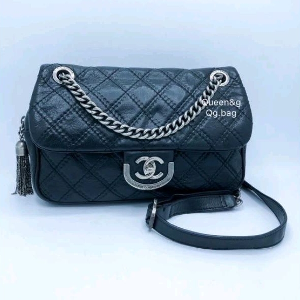 xSOLDx Chanel rare vintage flap กระเป๋า ชาแนล วินเทจ หายาก กระเป๋าเป้ หนังแท้ แบรนด์เนม brandname
