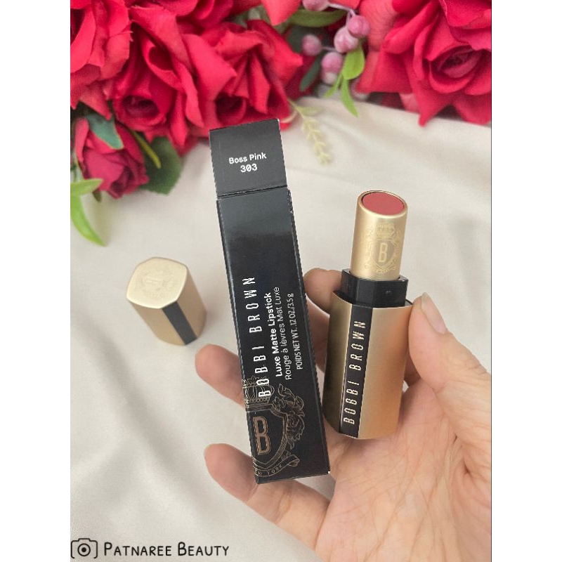 ลิปแมต ป้ายไทย สี303 Boss Pink Bobbi Luxe Matte Lipstick