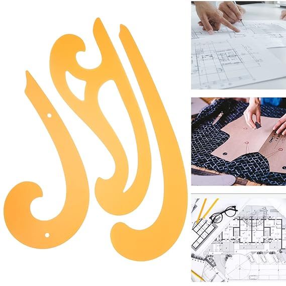 Kearing French Curve 1301Sไม้บรรทัดแนวโค้งงานตัดเย็บ (ชุด 3ชิ้น) - รูปที่ 2