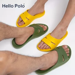 Hello Polo รองเท้าแตะเพื่อสุขภาพ กันลื่น ชาย นุ่มใส่สบาย ลําลองแฟชั่น บอกลาปัญหาสุขภาพเท้า เหมาะกับฤดู HP8001