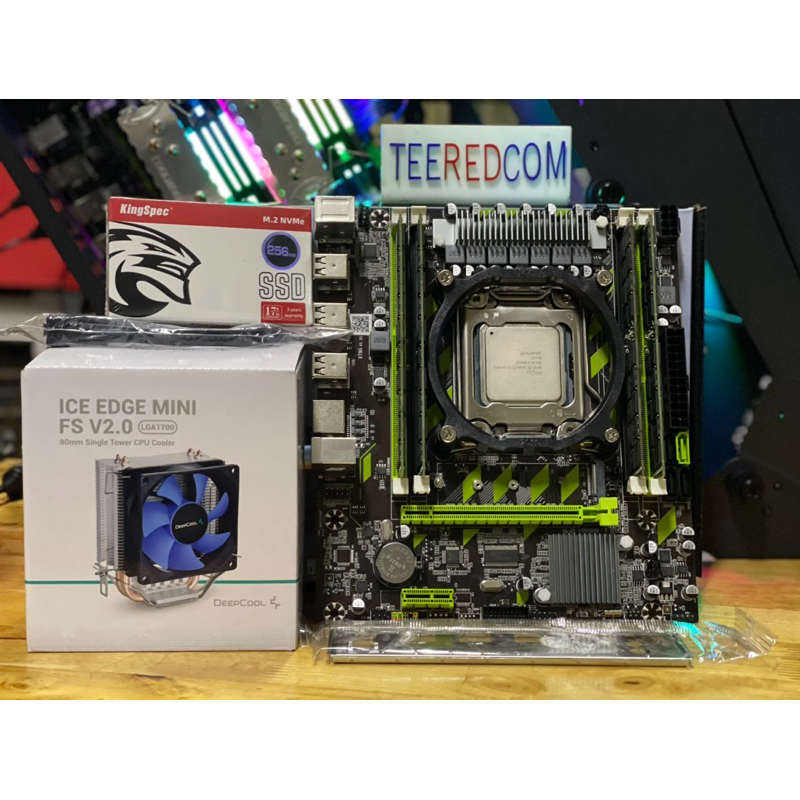 ชุด MB X79 4Slot M.2 Nvme + CPU INTEL XEON E5 2690 8c16t turbo3.8 Ghz+RAM ECC 16GB