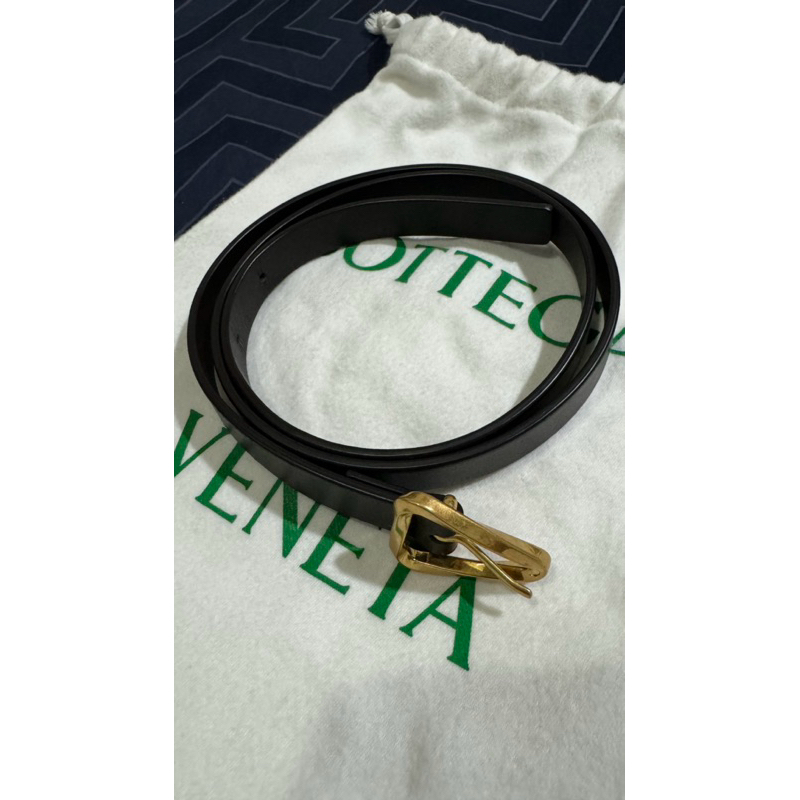 bottega veneta grasp belt in brown size 75