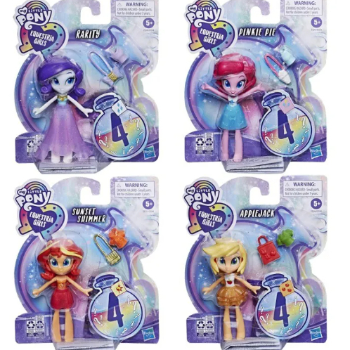 Hasbro My Little Pony Equestria Girls Fashion Princess Set Dress Up Dolls Anime Action Figure Model 