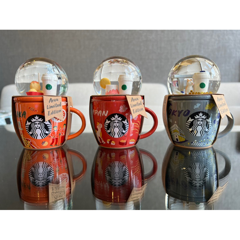 พร้อมส่งจากไทย (ลายที่หมด ทักแชทพรีได้ค่ะ) Starbucks Japan Snowglobe Mug แก้วสโนว์โกรบญี่ปุ่น