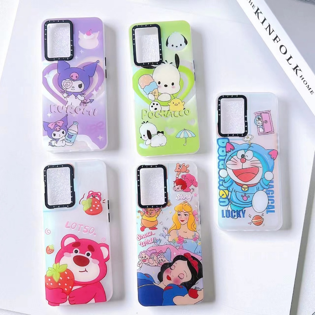 เคสTPU ลายการตูน งานเงาสท้อนแสง สำหรับรุ่น OPPO Reno8 T 5G Reno7Z Reno8Z A5S A12 A7 F9 A5(20202) A9(2020)