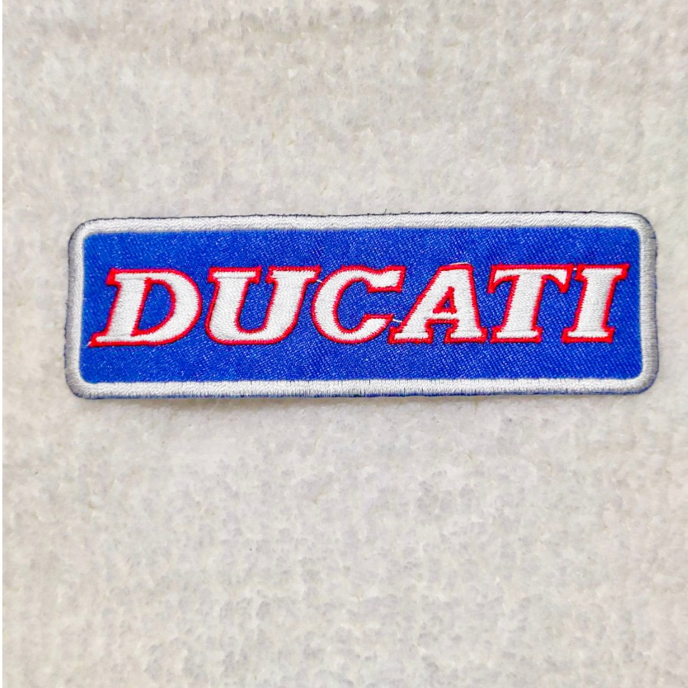 ตัวรีดติดเสื้อ อาร์มรีดติดเสื้อ อาร์ม ตัวรีด ลาย มอร์เดอร์ไซค์ ยี่ห้อ Ducati patch bigbike ดูคาติ สำหรับตกแต่งเสื้อผ้า