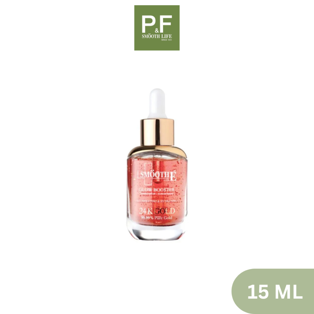 [ใหม่!!] Smooth E Gold 24k Glow Booster Anti-Aging Serum 15 ml. ลดเลือนริ้วรอยร่องลึก 10 ปี ลดฝ้าแดดสะสมใน 2 สัปดาห์