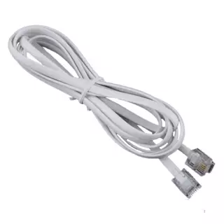 สายโทรศัพท์ 2เมตร 3เมตร 5เมตร 4C แจ๊คหัวท้าย สายโทรศัพท์สำเร็จรูป สายพร้อมหัว RJ11