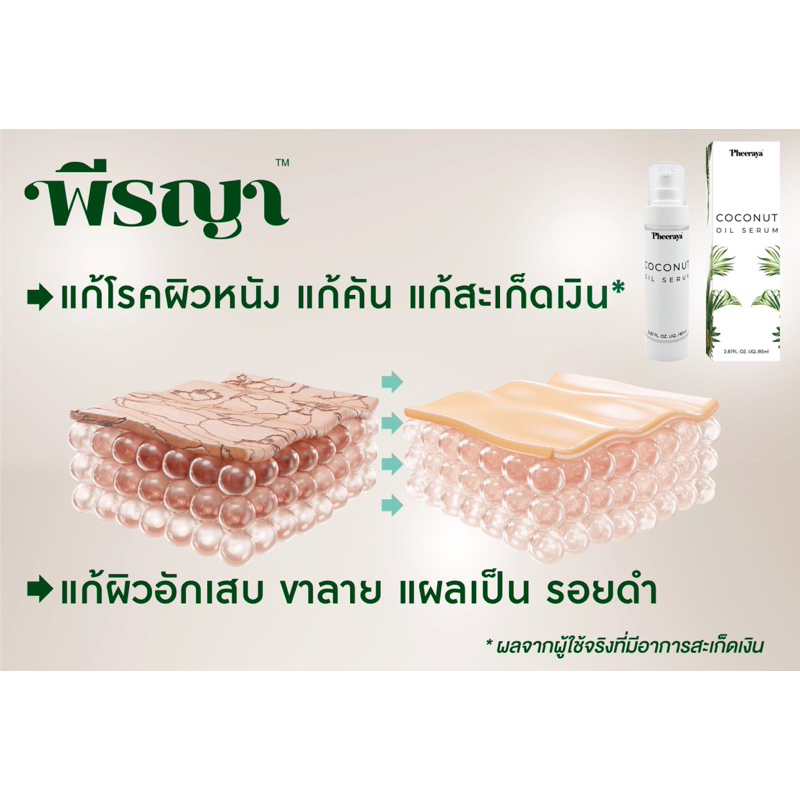 เซรั่มน้ำมันมะพร้าว พีรญา   Pheeraya coconut oil serum เซรั่ม น้ำมันมะพร้าว แก้โรคผิวหนัง แก้คัน - รูปที่ 4