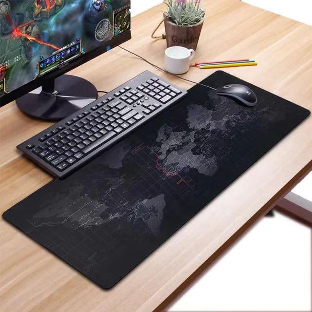 แผ่นรองเมาส์เล่นเกม แบบนิ่ม กันลื่น  สําหรับเล่นเกมคอมพิวเตอร์ ขนาดใหญ่ 80 x30 CM แผ่นรองเมาส์ คีย์บอร์ด เกมเมอร์