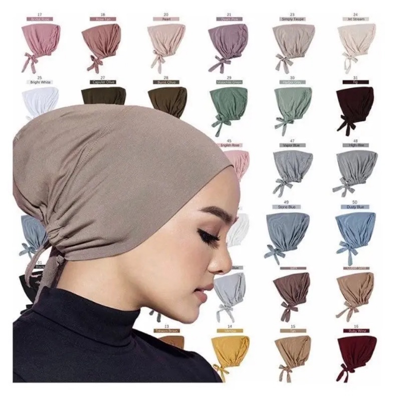 INNER COTTON TALI อินเนอร์หมวกในผ้าคอตตอน แบบผูกหลัง