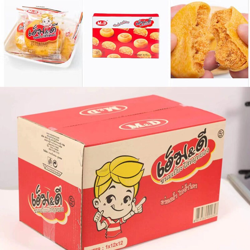 ขนมเปี๊ยะไก่หยอง M&D เปี๊ยะไส้ไก่หยองหอมๆไส้แน่นๆ(ลัง) DF-MIDS-SPCK-001-12