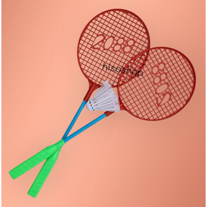 ชุดไม้ตีแบดมินตันของเล่นเด็ก ทำพลาสติก 1 ชุดได้ไม้ 2 อัน 1 ลูกขนไก่ สินค้ามาใหม่ - รูปที่ 5
