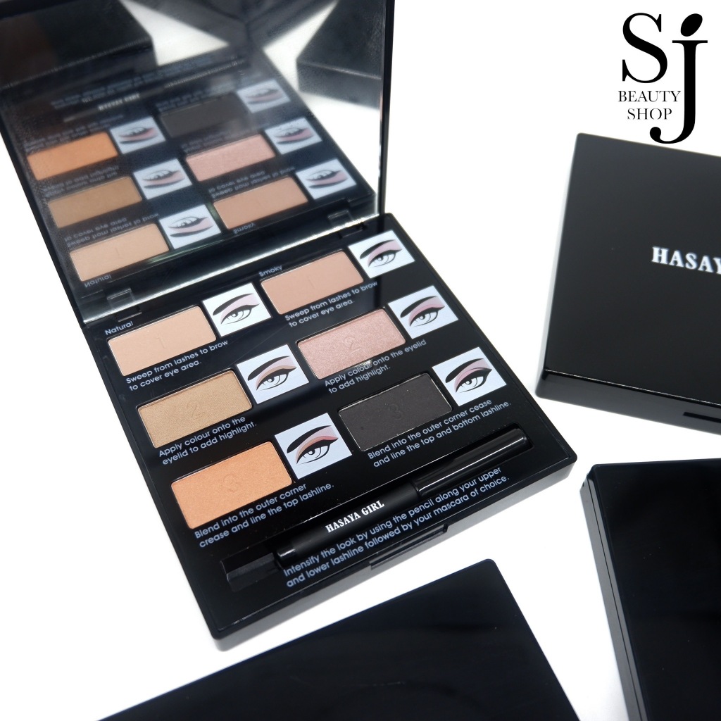 HASAYA GIRL EyeShadow & Brow Natural Palette พาเลทอายแชโดว์และคิ้ว เฉดสีสวยเป็นธรรมชาติ