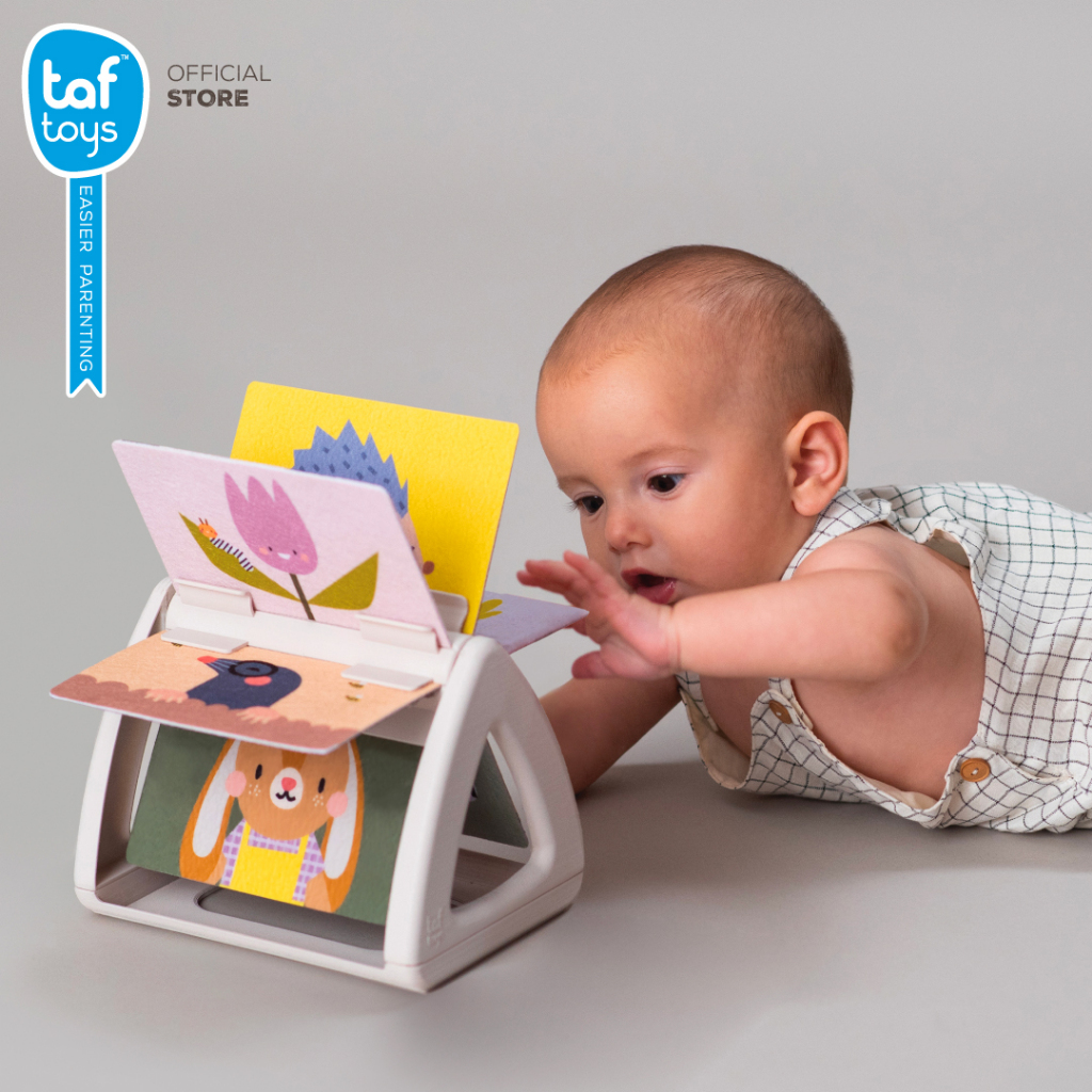 Taf Toys หนังสือผ้า สองด้านหมุนได้ Tummy Time Spinning Book หนังสือ เสริมพัฒนาการ 0 เดือน ขึ้นไป รูปที่ 4