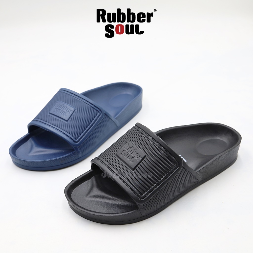 Rubber Soul รองเท้าแตะแบบสวม พื้นนุ่ม โดนน้ำได้ รุ่น RBS-6 สีดำ , สีกรม ไซส์ 6-8