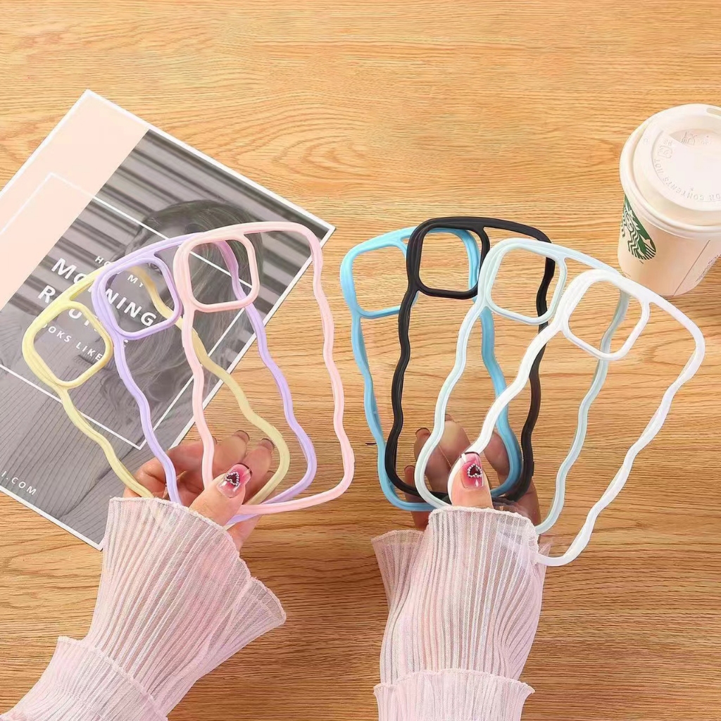 เคสประกบสีขอบหยักมาใหม่สำหรับไอโฟน 7pius/8pius/11/11promax/12/12pro/12promax/