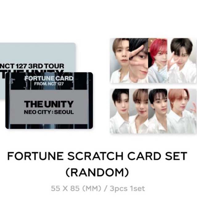 NCT127 3RD ‘ THE UNITY ‘ FORTUNE CARD ‘ ของแท้%