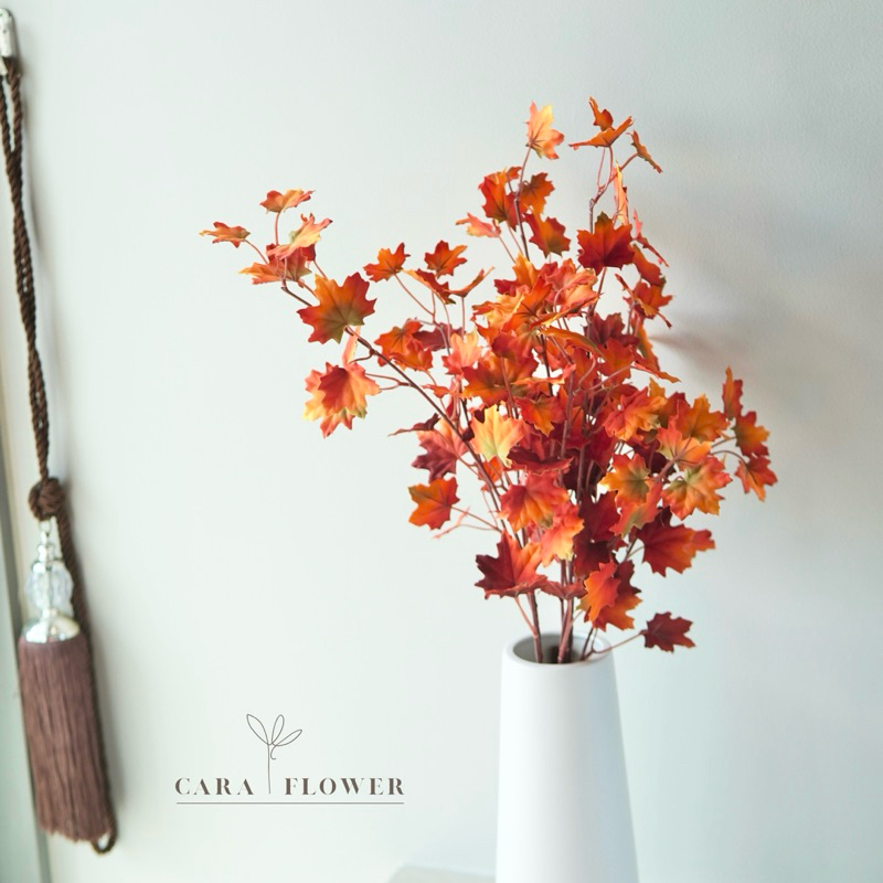 Maple | ใบเมเปิ้ล ใบไม้ปลอม ดอกไม้ปลอม ดอกไม้ประดิษฐ์ ตกแต่งบ้าน (M04)