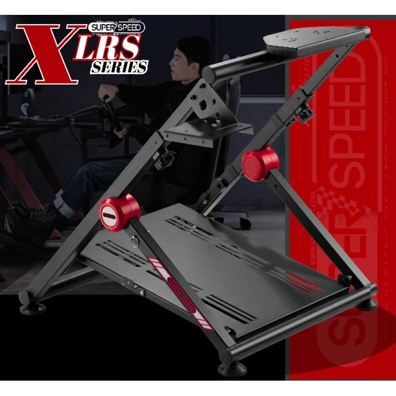 Half Cockpit รุ่น LRS SS Series ของแท้จาก SUPER SPEED : Racing Steering Wheel Stand ฐานจอยพวงมาลัยแบ