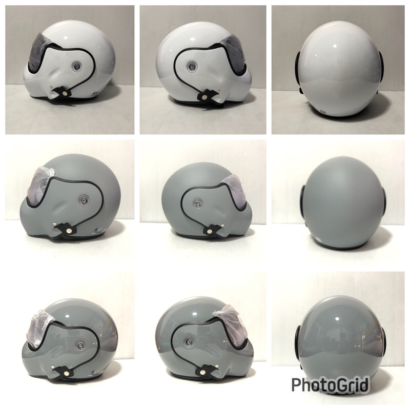 หมวกกันน็อค รุ่น TOPGUN สีล้วนแบบไม่มีลาย