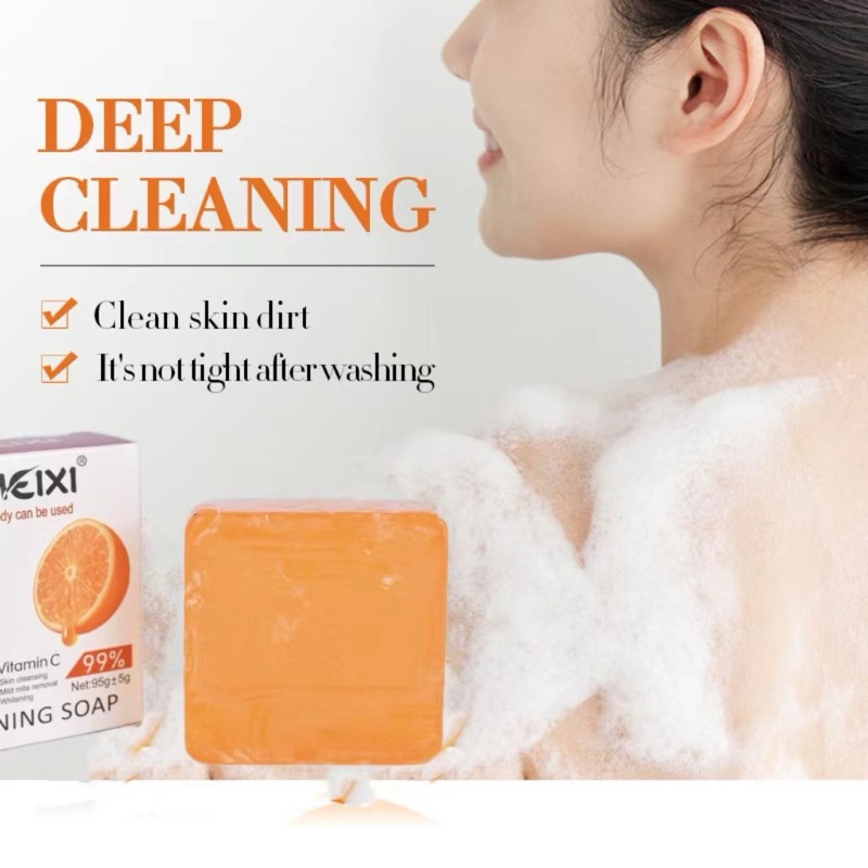 ของแท้·ส่งด่วน·ถูก♦️ (95g)Vitamin C&E Soap: สบู่เบนเนท วิตามิน อี สูตร เพิ่ม วิตามินซี x 1 ชิ้น （T13