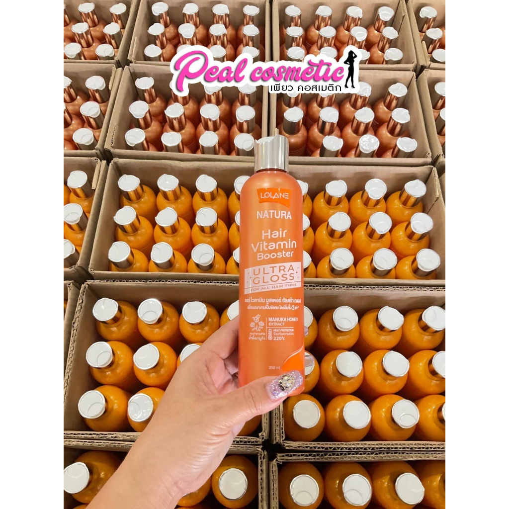 เพียวคอส Lolane natura hair vitamin booster โลแลน เนทูร่า แฮร์ ไวตามิน บูสเตอร์ อัลตร้ากลอส(เลือกขนาด) ราคา ถูกที่สุด ดีลบีเคเค แกลเลอรีภาพที่ 3
