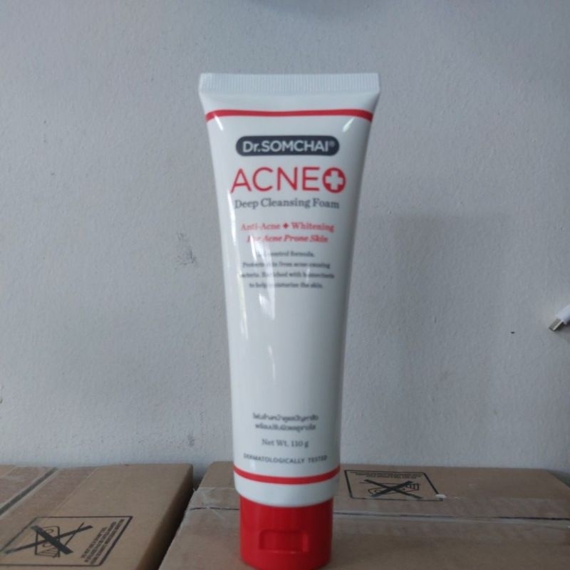 Dr.Somchai Acne Deep Cleansing Foam Plus Whitening 110g.exp 25/10/26