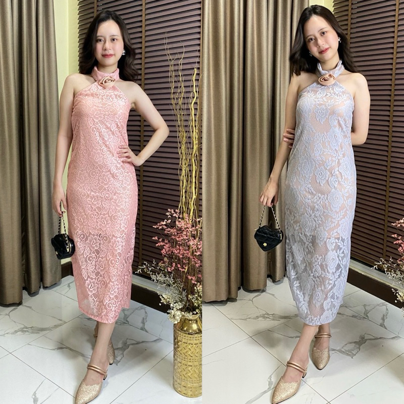 Baifern ชุดเดรส ชุดออกงาน ชุดราตรี ผ้าลูกไม้