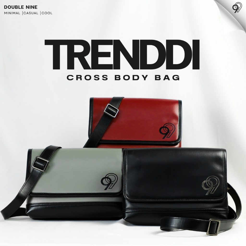 DOUBLE NINE : TRENDDI กระเป๋าสะพายข้างดับเบิ้ลไนน์ (1st collection of brand)