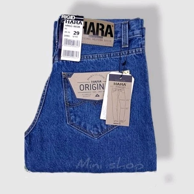 HARA ยีนส์ขากระบอก 💥มี 3สี💥 สินค้าพร้อมส่ง ของแท้100%