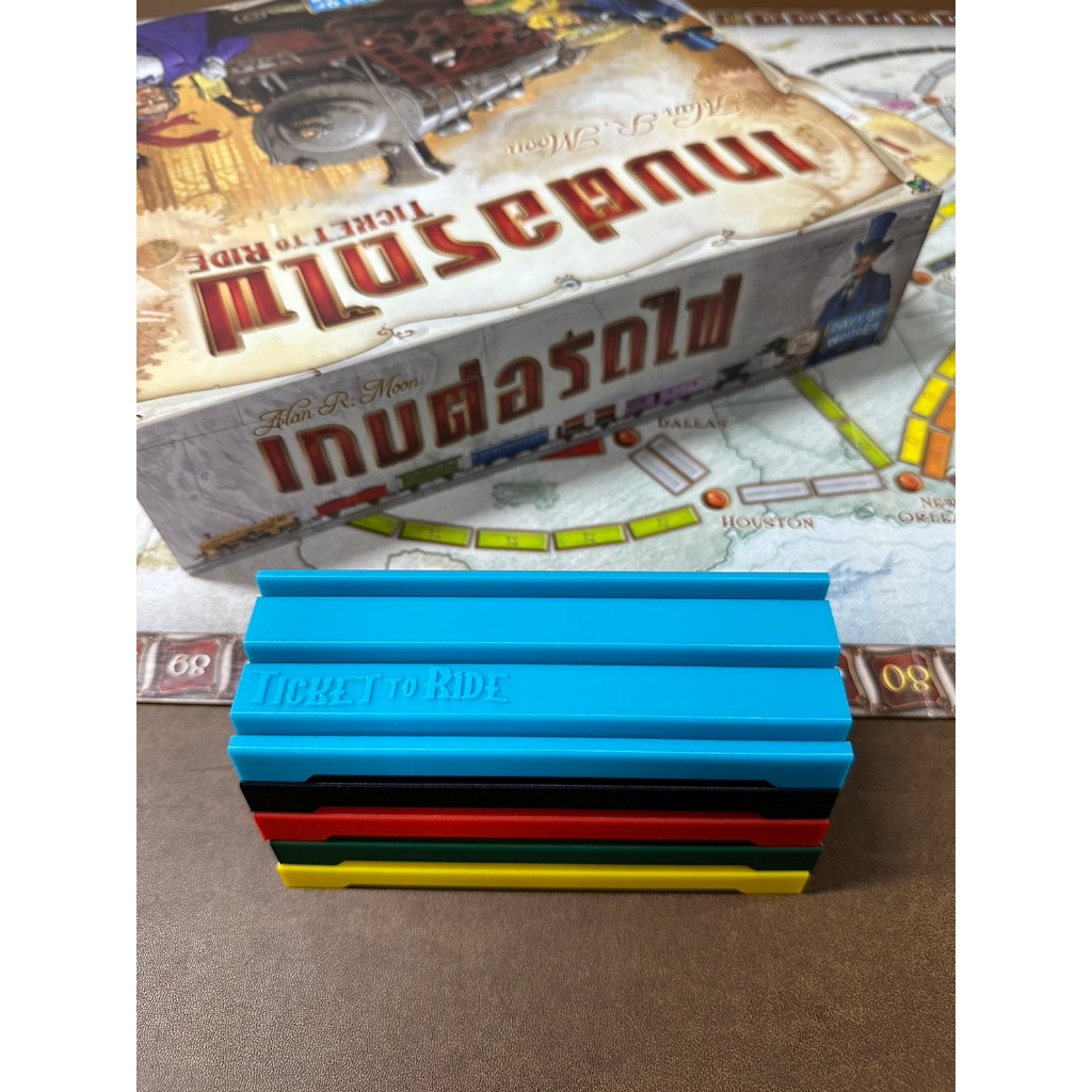 [Plastic] Ticket To Ride Boardgame[TH/EN] (America/Europe): Card Holder - ที่วางการ์ดสำหรับเกมต่อรถไฟ (Sleeved cards) - รูปที่ 2