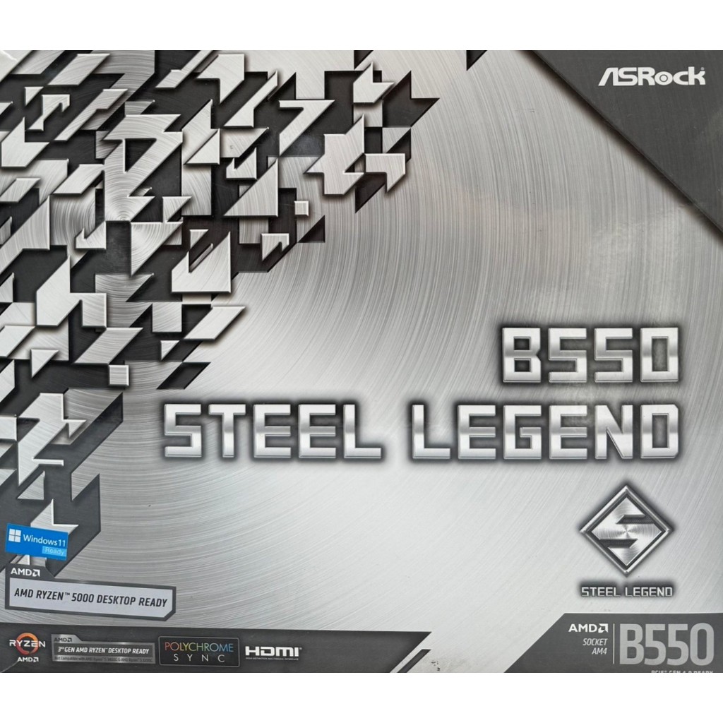 MAINBOARD (เมนบอร์ด) AM4 ASROCK B550 STEEL LEGEND มือสอง ประกันไทย