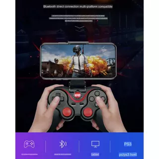 X3 Bluetooth จอยเกมไร้สาย ใช้กับ IOS Androidได้ จอยเกมส์ คอนโทรลเลอร์เกมไร้สาย พร้อมที่ใส่โทรศัพท์