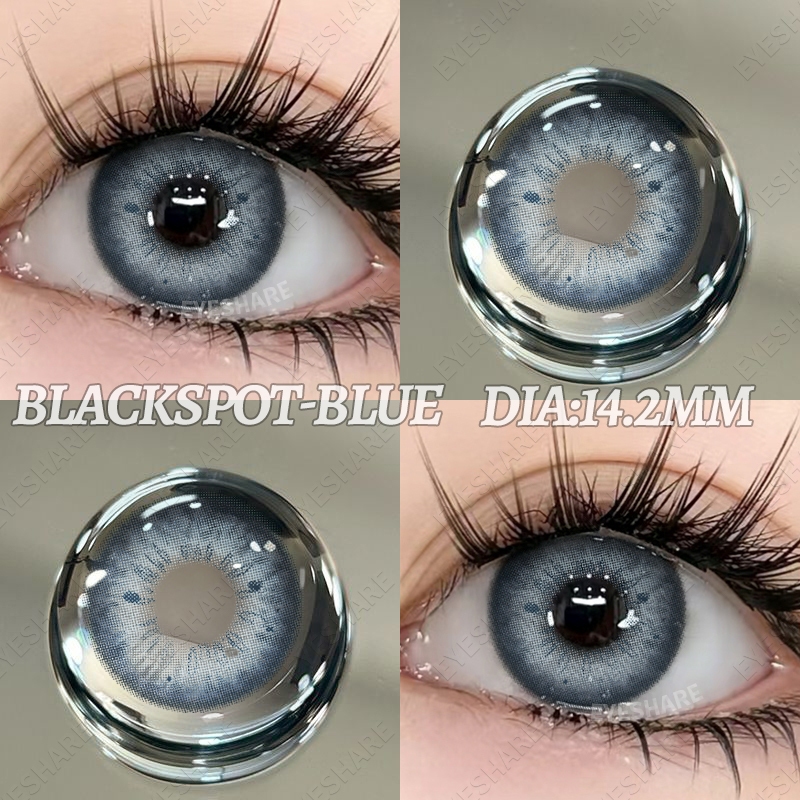 Hot Style 【COD】eyeshare 1 Pair Natural Color Contac Lens Sweet & Cool Gril blackspot seri 14.2mm Doll Eyes Brown Grey