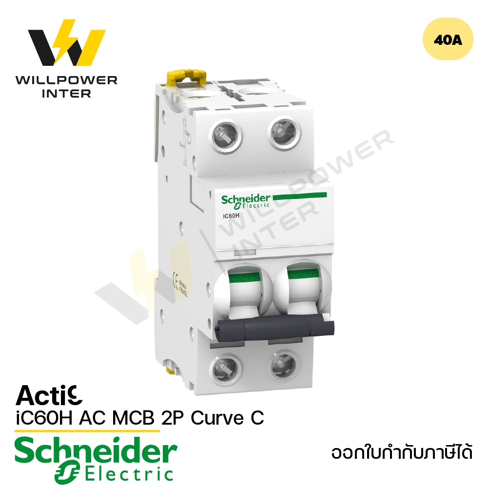 Schneider / Acti9 iC60H AC MCB 2P Curve