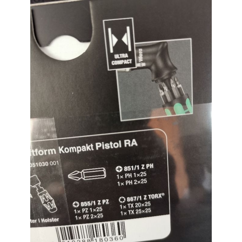 ชุดไขควง Kraftform Kompakt Pistol RA Code Nr.:05051030001 Wera ราคา ถูกที่สุด ดีลบีเคเค แกลเลอรีภาพที่ 4