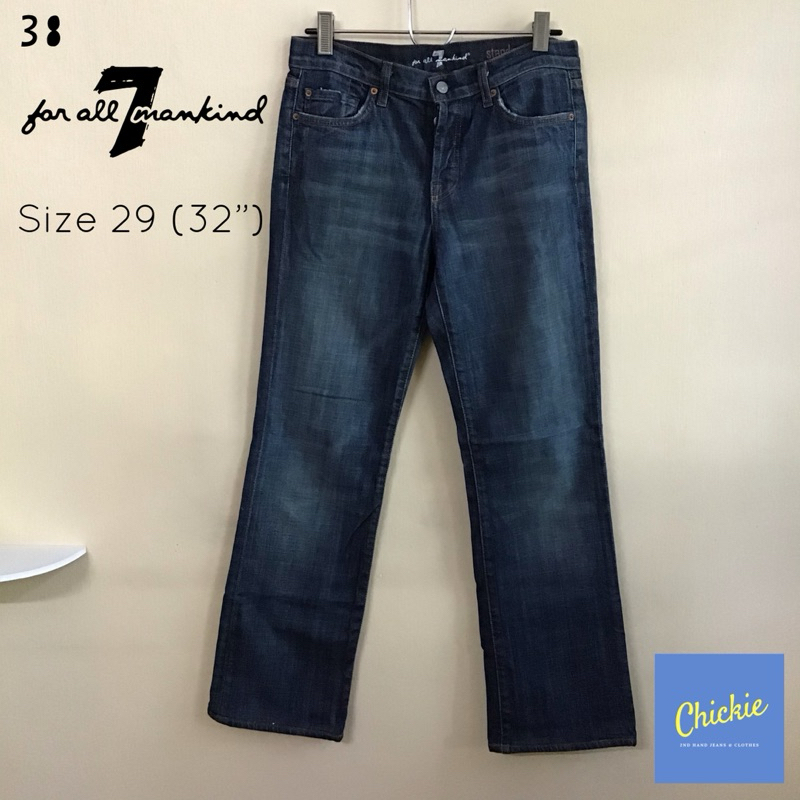 7 for all mankind กางเกงยีนส์ผู้ชาย ทรง Standard Size 29