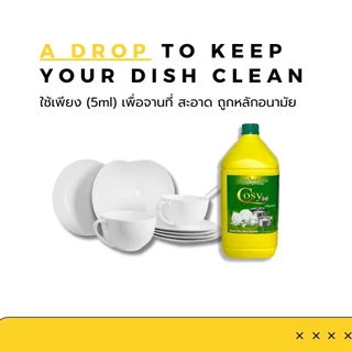 น้ำยา ล้างจาน Cosy Dish wash 3,800 ml ผลิตภัณฑ์น้ำยาล้างจาน