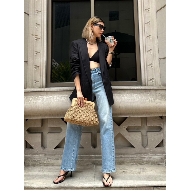 Aevelyn Jeans กางเกงยีนส์รุ่น Richy Light Blue
