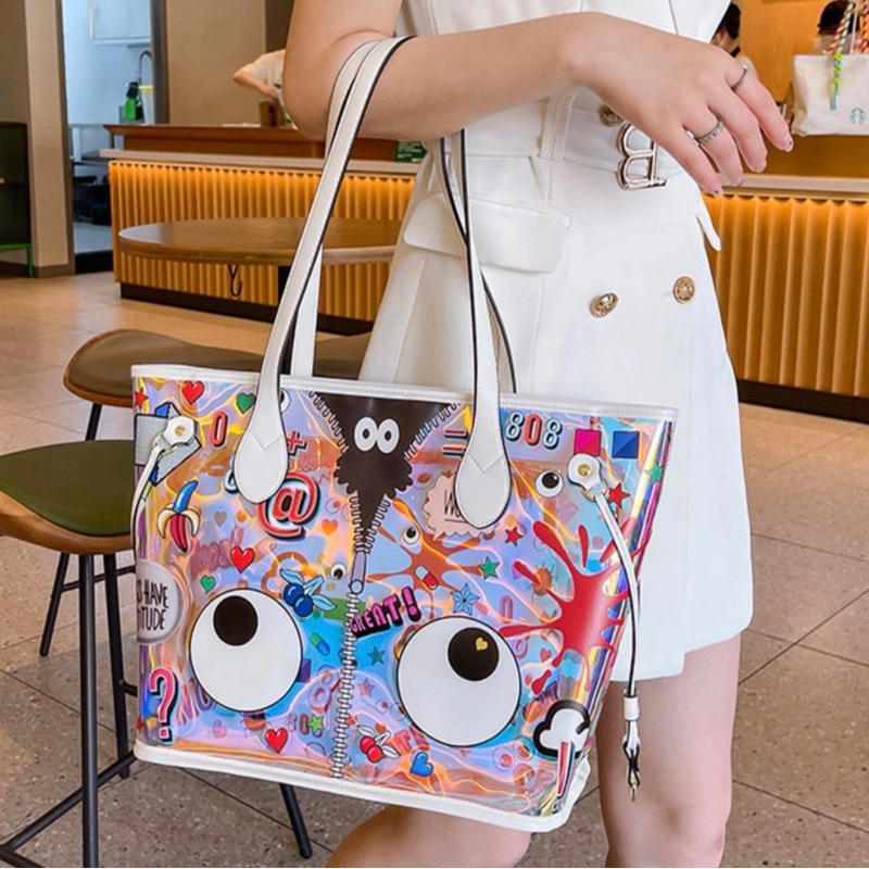 กระเป๋าทรงช็อปปิ้งเซ็ท3ใบ eyethem#2392