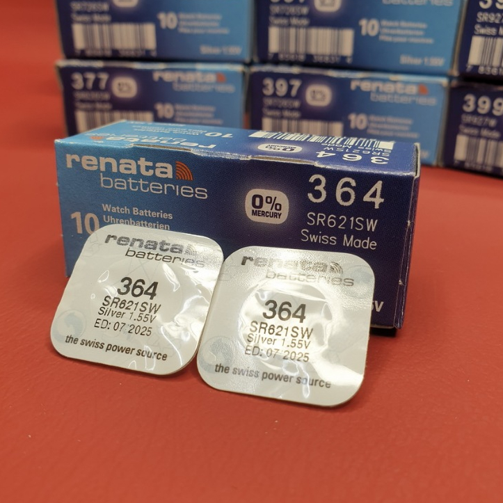 ถ่านกระดุมแท้ Renata sr621SW 364 สำหรับนาฬิกา Casio Edifice EF-305D-1A ตรงรุ่นชัวร์ แกะใส่ใช้งานได้เลย