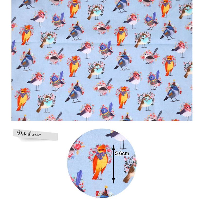 Jfabric ผ้านำเข้าเกาหลี ปลายไม้ ราคาพิเศษ Cotton100% คอตตอนแท้ ตัดเสื้อ พิมพ์ลาย การ์ตูน ดอกไม้ - รูปที่ 3