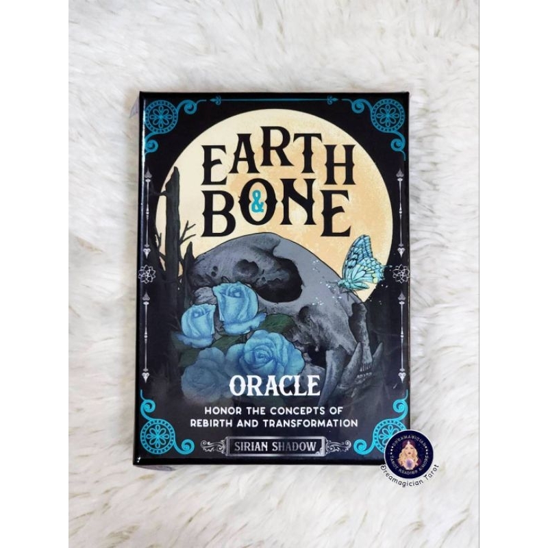 Earth and Bone Oracle ไพ่ออราเคิลขอบสีฟ้าอมเขียว ไพ่ยิปซี ไพ่ทาโร่ต์ ไพ่ออราเคิล Tarot Oracle