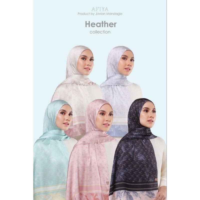 Jovian x Afiya Hijab | Monogram Long Shawl Heather