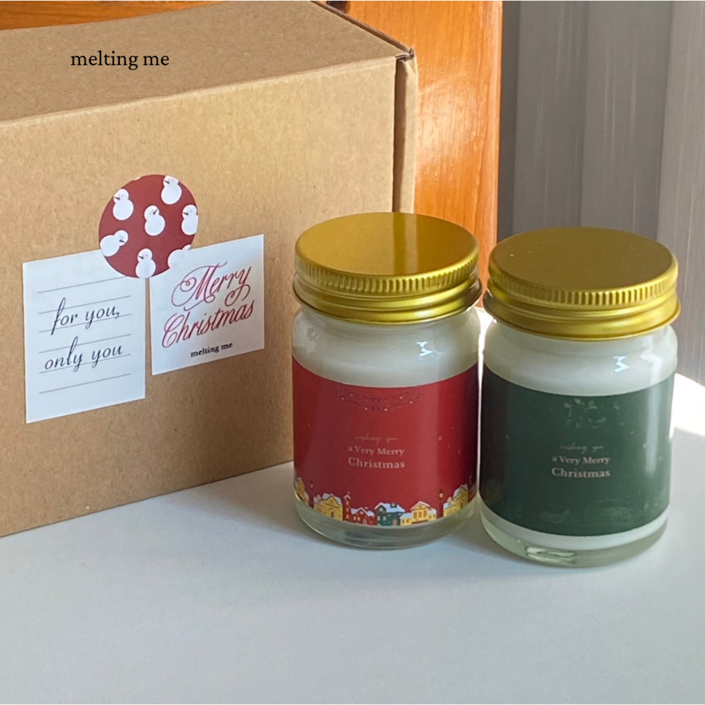 melting me : The Christmas collection #3 เซตของขวัญเทียนหอม | น้ำมันหอมระเหย