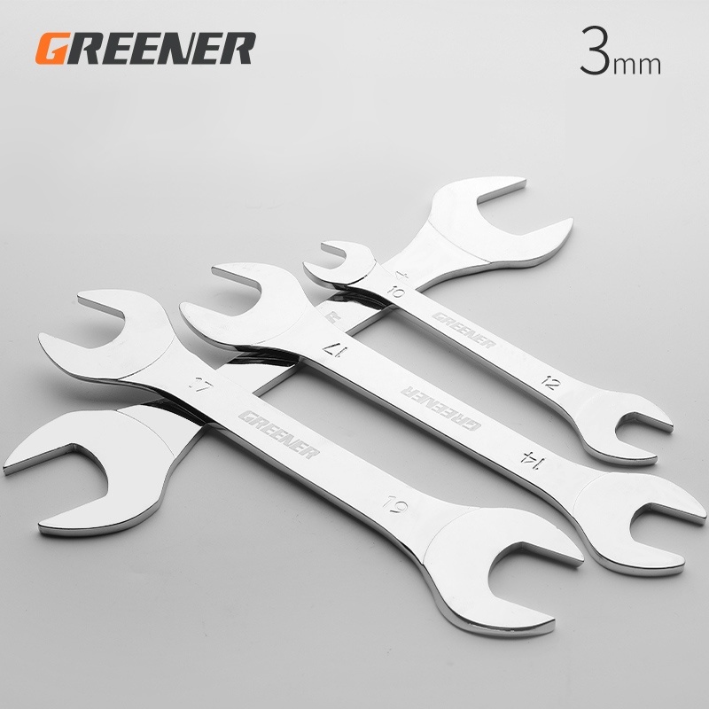 GREENER ประแจปากตาย แบบบาง หัวคู่ ขนาดเล็ก 6-32mm บางพิเศษ สําหรับรถยนต์ 1 ชิ้น