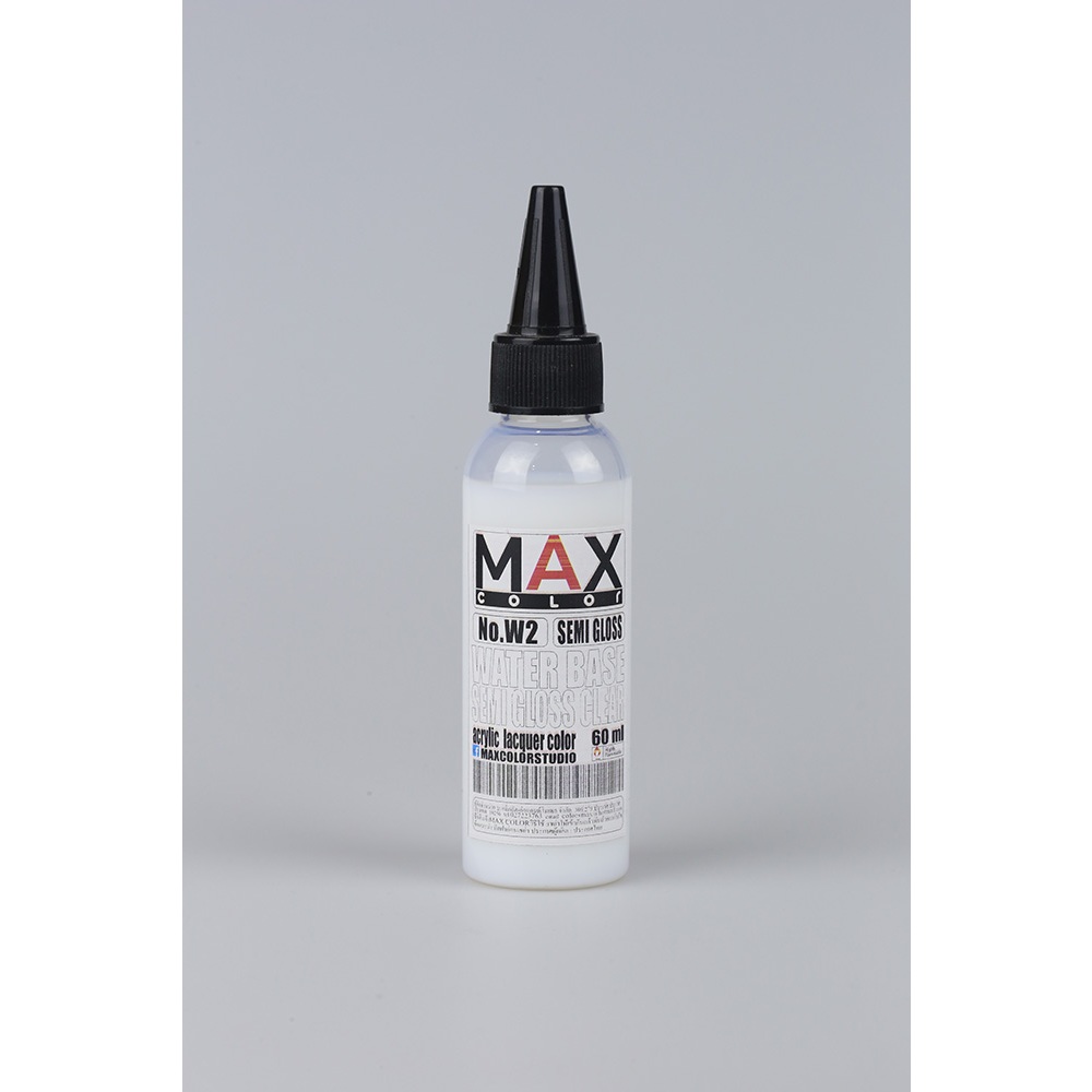 W1-W2-MT4 MAXCOLOR WATER BASE เคลียสูตรน้ำ เงา กึ่งมันกึ่งด้าน ทินเนอร์สูตรน้ำ